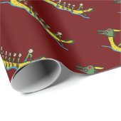 Dragon Boat Racing Geschenkpapier (Rolleneckpunkt)