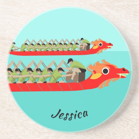 Dragon Boat Racing Getränkeuntersetzer (Vorne)