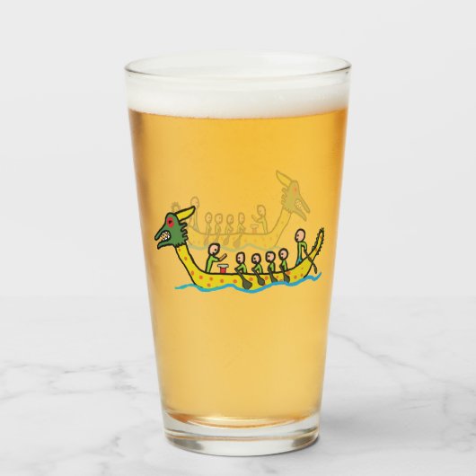 Dragon Boat Racing Glas (Vorne (Gefüllt))