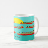 Dragon Boat Racing Kaffeetasse (VorderseiteRechts)