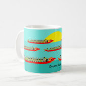 Dragon Boat Racing Kaffeetasse (Vorderseite Links)