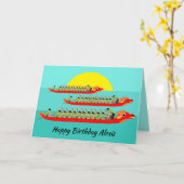 Dragon Boat Racing Karte (Gelbe Blume)