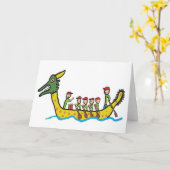 Dragon Boat Racing Karte (Gelbe Blume)
