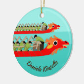 Dragon Boat Racing Keramik Ornament (Links)