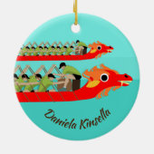 Dragon Boat Racing Keramik Ornament (Hinten)