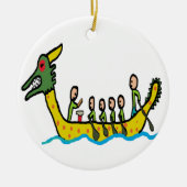 Dragon Boat Racing Keramik Ornament (Vorne)