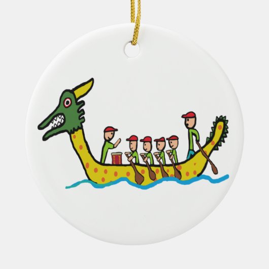 Dragon Boat Racing Keramik Ornament (Vorne)
