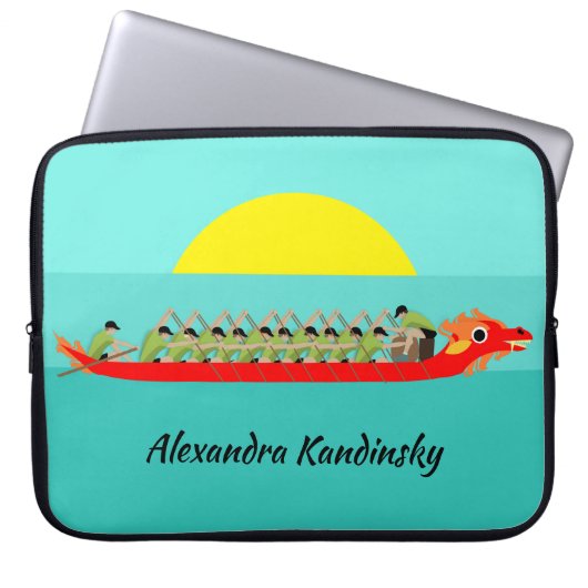 Dragon Boat Racing Laptopschutzhülle (Vorderseite)