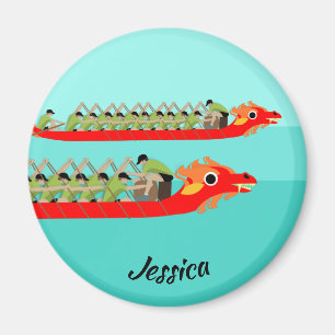 Dragon Boat Racing Magnet