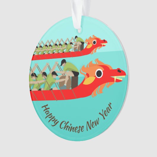 Dragon Boat Racing Ornament (Vorderseite)