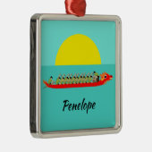 Dragon Boat Racing Ornament Aus Metall (Rechts)
