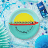 Dragon Boat Racing Pappteller (Party)