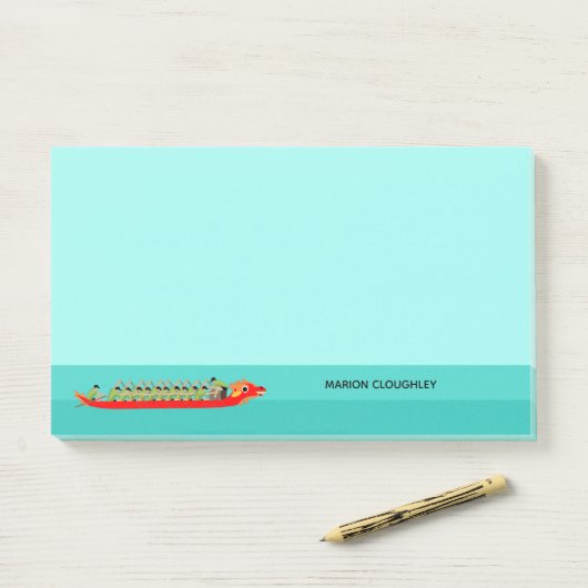 Dragon Boat Racing Post-it Klebezettel (Auf Schreibtisch)
