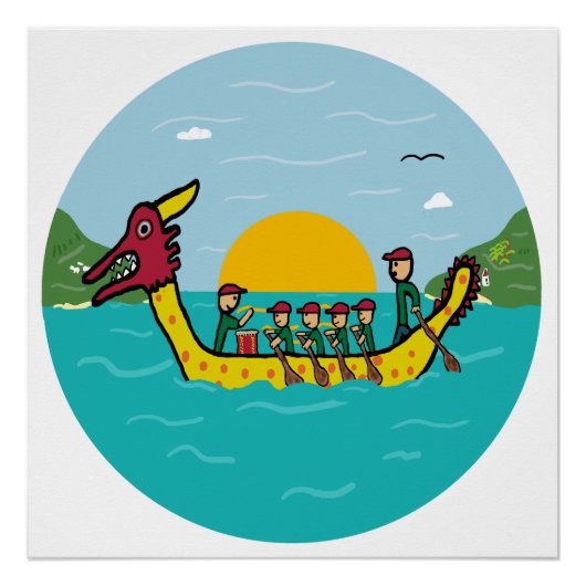 Dragon Boat Racing Poster (Vorderseite)