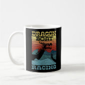 Dragon Boat Racing Retro Look Kaffeetasse (Links)
