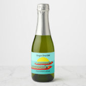 Dragon Boat Racing Schaumweinetikett (Vorderseite)