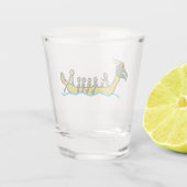 Dragon Boat Racing Schnapsglas (Rückseite)