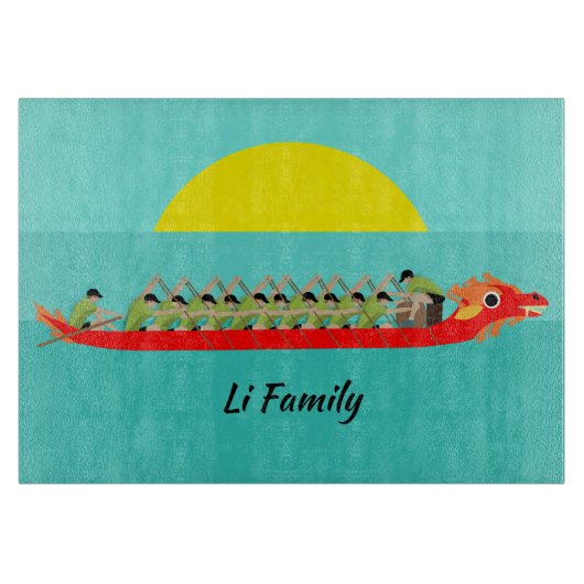 Dragon Boat Racing Schneidebrett (Vorderseite)