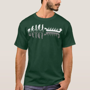 Dragon Boat Racing Team Evolution mit Schatten T-Shirt