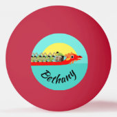 Dragon Boat Racing Tischtennisball (Rückseite)