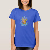 Dragon Boat Sunshine Logo auf blau T-Shirt (Vorderseite)