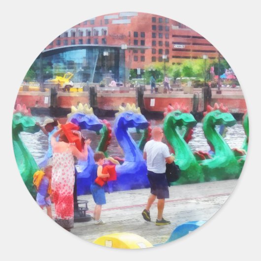 Dragon Boats Baltimore MD Runder Aufkleber (Vorderseite)