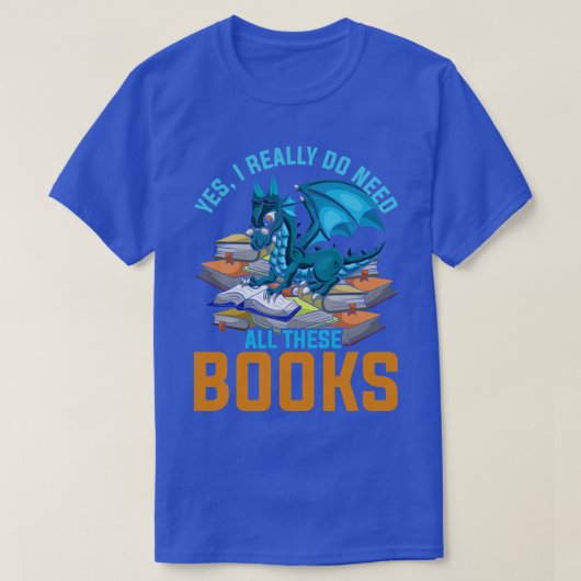 Dragon Books Nerd Reading T-Shirt (Design vorne)
