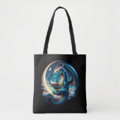 Dragon Bookworm, Mondlichtlesung Tasche (Vorderseite)