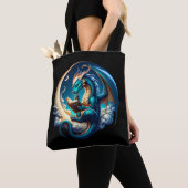 Dragon Bookworm, Mondlichtlesung Tasche (Von Nahem)