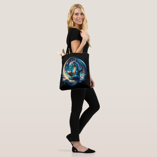 Dragon Bookworm, Mondlichtlesung Tasche (Am Model)