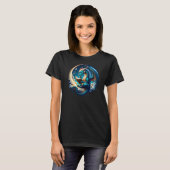 Dragon Bookworm, Moonlight Reading T-Shirt (Vorne ganz)