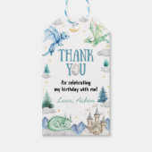 Dragon Boy Birthday Thank You Geschenkanhänger (Vorderseite)