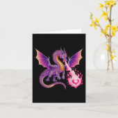 Dragon Breaaath Fire Valentinstag Men Wom Karte (Gelbe Blume)