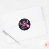 Dragon Breaaath Fire Valentinstag Men Wom Runder Aufkleber (Umschlag)