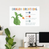 Dragon Breaament Beruhigung Unterrichtspopster Poster (Heimbüro)