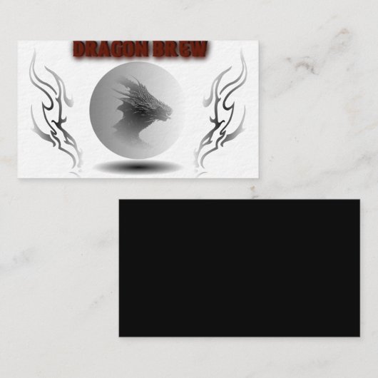 Dragon brew Business Card Visitenkarte (Vorne/Hinten)
