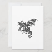 Dragon Bridal Duwer Einladung (Rückseite)