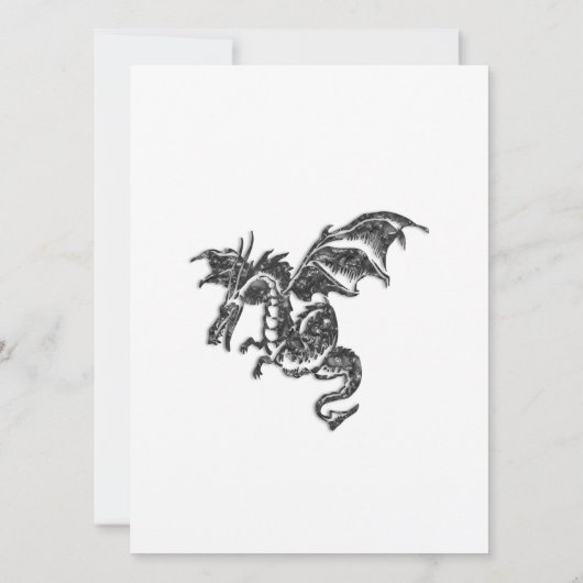 Dragon Bridal Duwer Einladung (Rückseite)