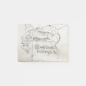 Dragon-Buchzeichen Post-it Klebezettel (Vorderseite)