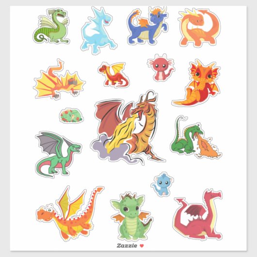 Dragon Bundle All in one Multiple Pack Aufkleber (Blatt)
