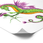 Dragon & Butterfly - Druck Poster (Ecke)