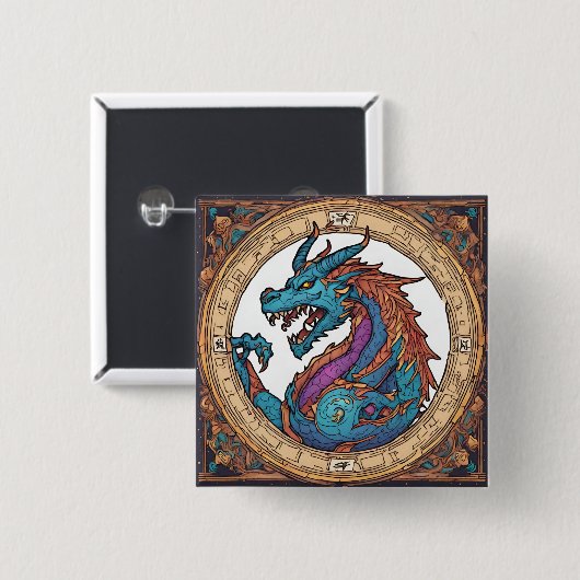 Dragon Button (Vorne & Hinten)