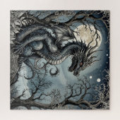 Dragon by Moonlight Puzzle (Horizontal)