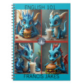 Dragon Cafe Notebook Notizblock (Vorderseite)