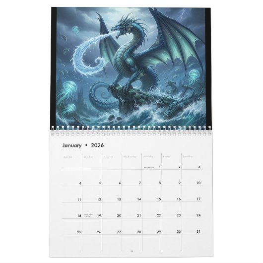 Dragon Calendar Kalender (Jan 2026)