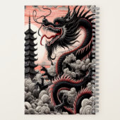 Dragon Calligraphy Notizblock (Rückseite)