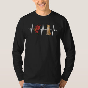 Dragon Canaan Dog Heartbeat Dog T-Shirt