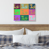 Dragon Canvas Print Leinwanddruck (Insitu (Schlafzimmer))