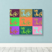 Dragon Canvas Print Leinwanddruck (Insitu (Holzboden))