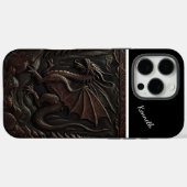 Dragon Carving on Mountain Top Case-Mate iPhone Hülle (Rückseite (Horizontal))